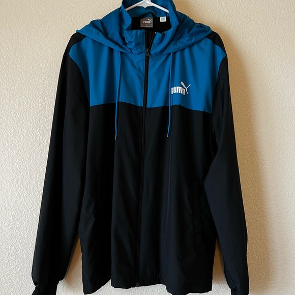 Puma Men’s Hooded Jacket Outerwear Shell; Size Large - Picture 2 of 14